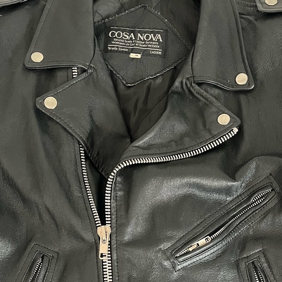 Cosa Nova Vintage Leather Motorcycle Jacket 🏍️ - Picture 2 of 6